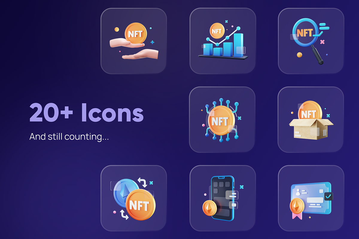 Enefty - NFT 3D Icon Set
