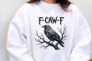 F-Caw-F Sublimation Png, a Seasonal Illustration by Designking (Thumbnail 2 of 4)