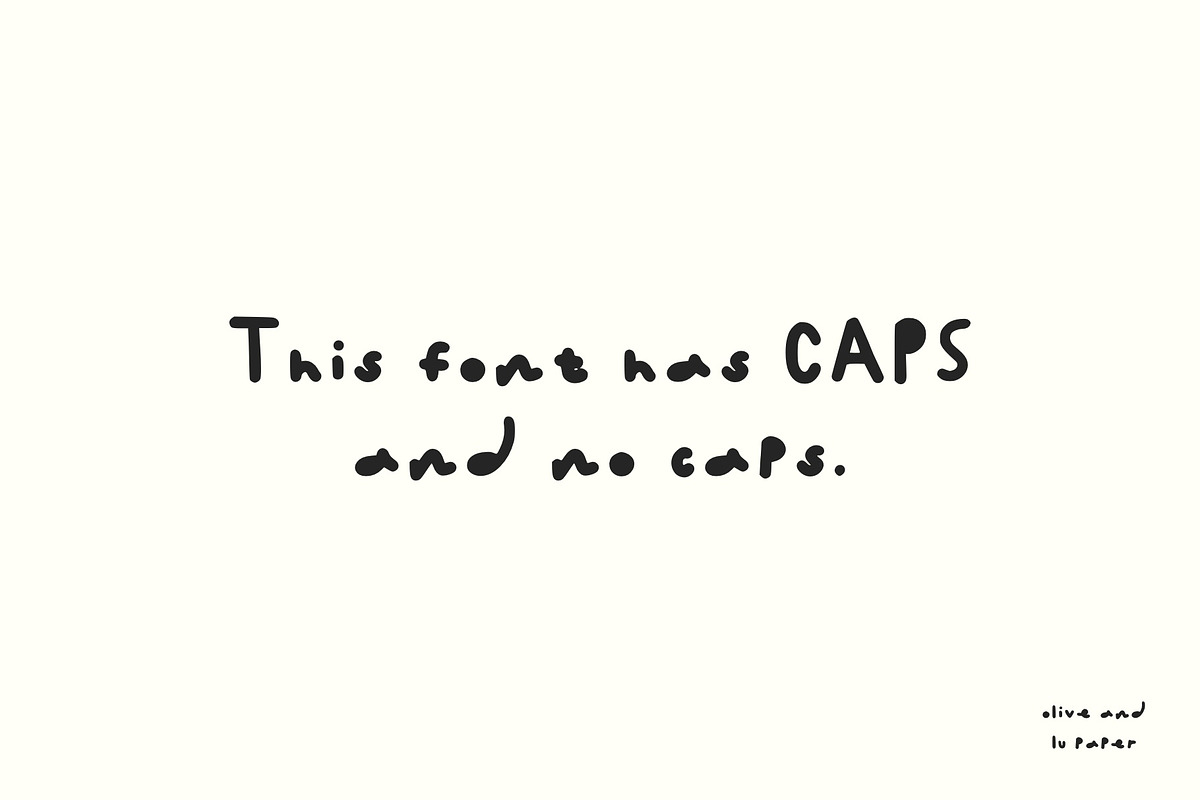 Marker Font, a Handwritten Font by Olive & Lu Paper (Photo 2 of 2)