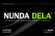 Nunda Dela, a Serif Font by Differentialtype (Thumbnail 1 of 11)