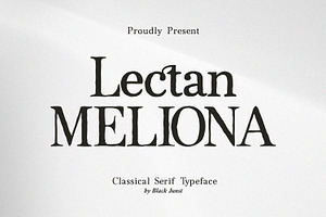 Lectan Meliona – Handmade Serif Font, a Serif Font by Black Junst