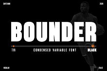 Condensed Variable Font - Bounder