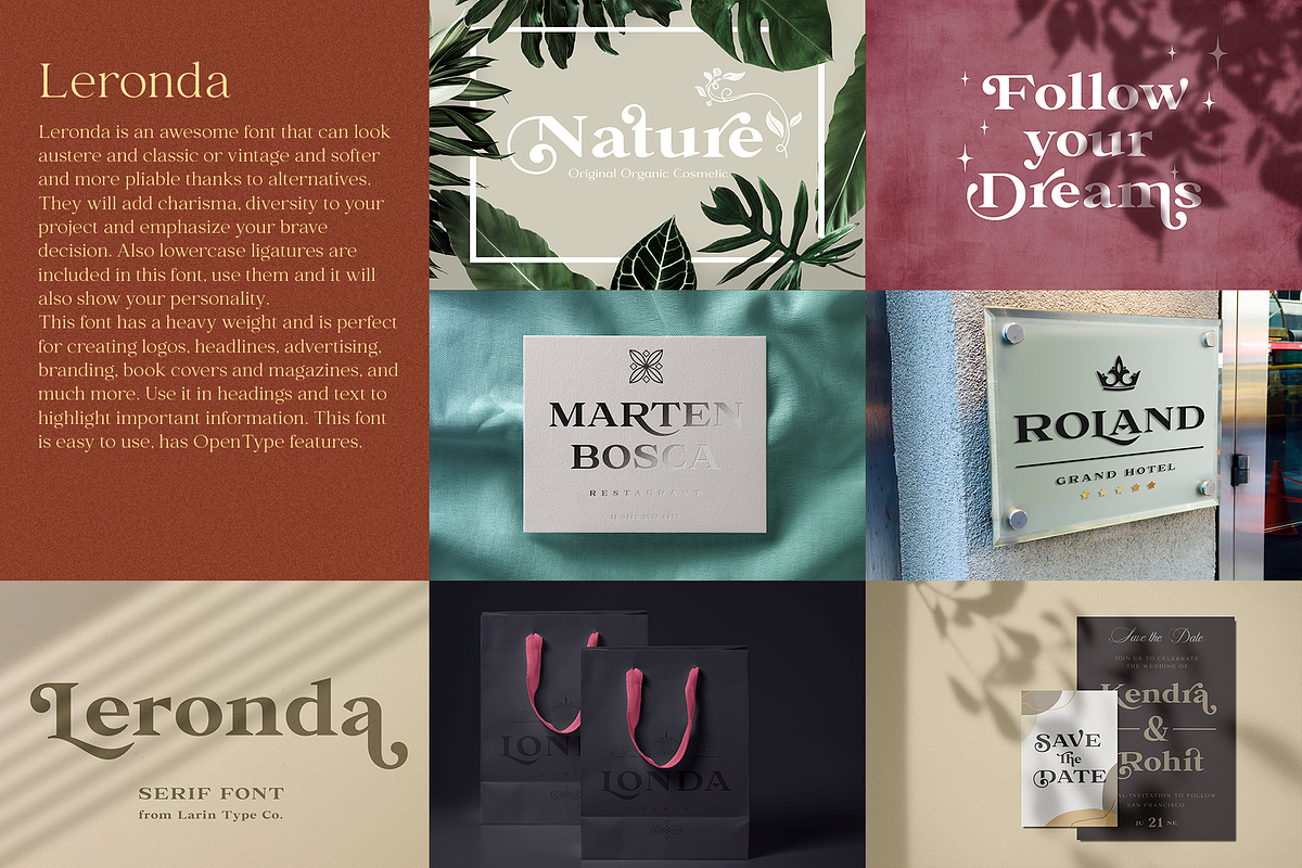 Elegant Serif Bundle, a Serif Font by Larin Type Co. (Photo 17 of 18)