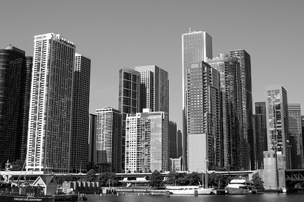 Windy city chicago skyline stock photo containing the bean and windy city
