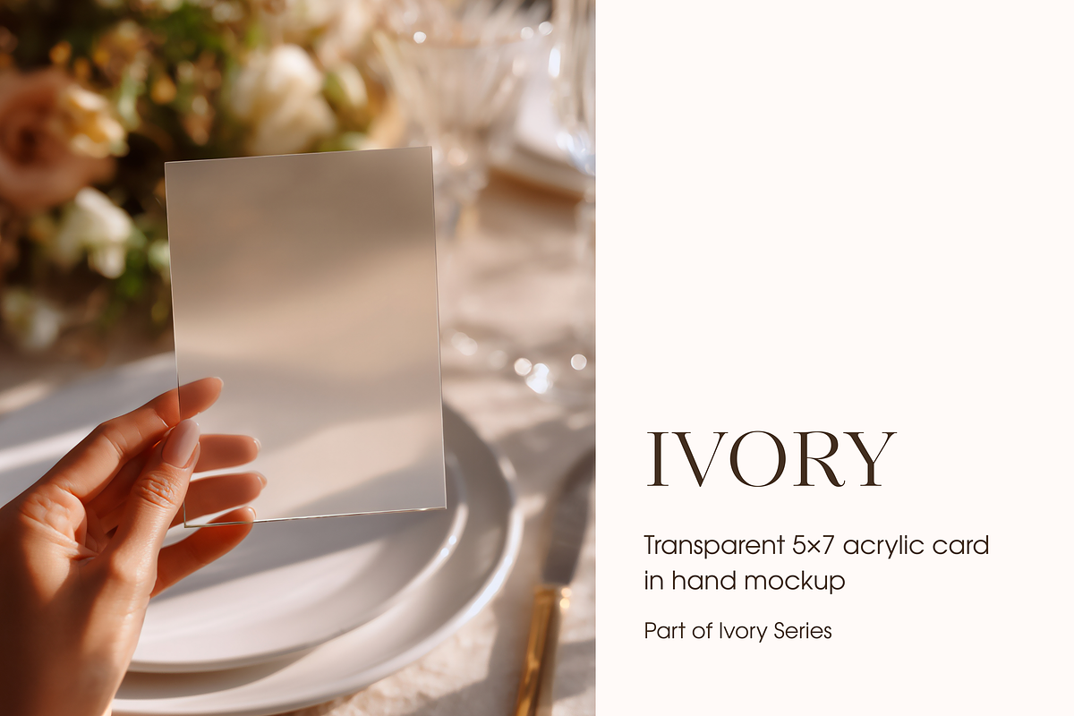 5x7 Acrylic Hand-Held Card Mockup, a Product Mockup by Serenefeeling (Photo 1 of 6)