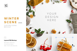 Winter Custom Scene Mockup 004