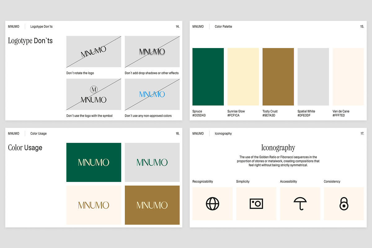 MNUMO — Brand Identity Guidelines, a Brochure Template by Middltone (Photo 5 of 8)