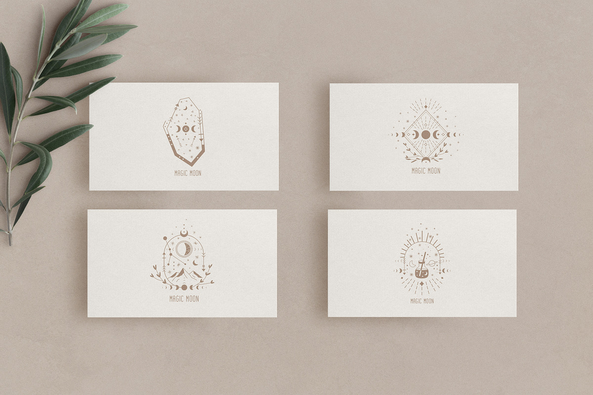 'MAGIC MOON' 22 LOGO TEMPLATES, a Branding & Logo Template by Luna Dreams (Photo 14 of 15)