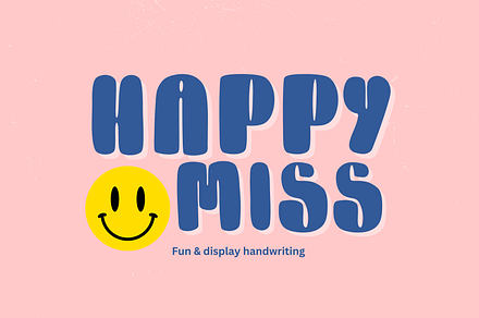 Happy miss font, a Handwritten Font by JJuta