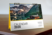 Desk Calendar for 2020 V5, a Stationery Template by graphicbox (Thumbnail 2 of 5)