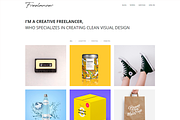 Leanex - Minimalist Portfolio Theme, a WordPress Template by DinevThemes (Thumbnail 1 of 5)