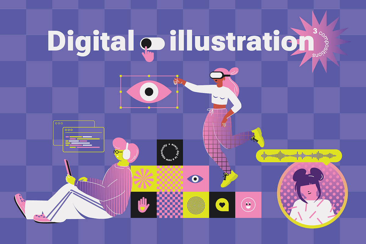 Dream Team Y2K Illustration, an Illustration by Playground (Photo 1 of 4)