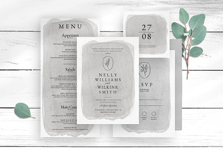 Simple Wedding Stationery Templates, a Flyer Template by BrandPacks