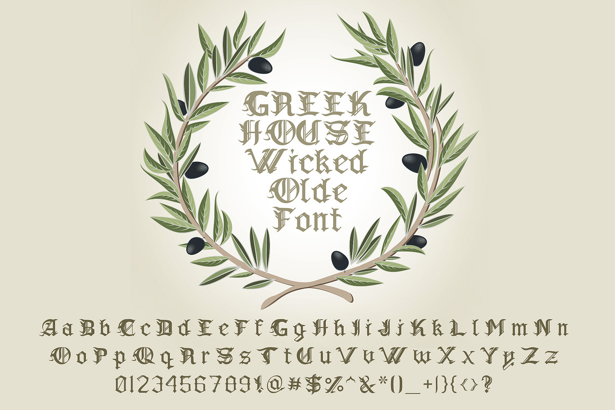 Wicked Olde English Font preview 5