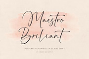 Maestro Brilliant, a Handwritten Font by CreateBigSupply (Thumbnail 1 of 9)