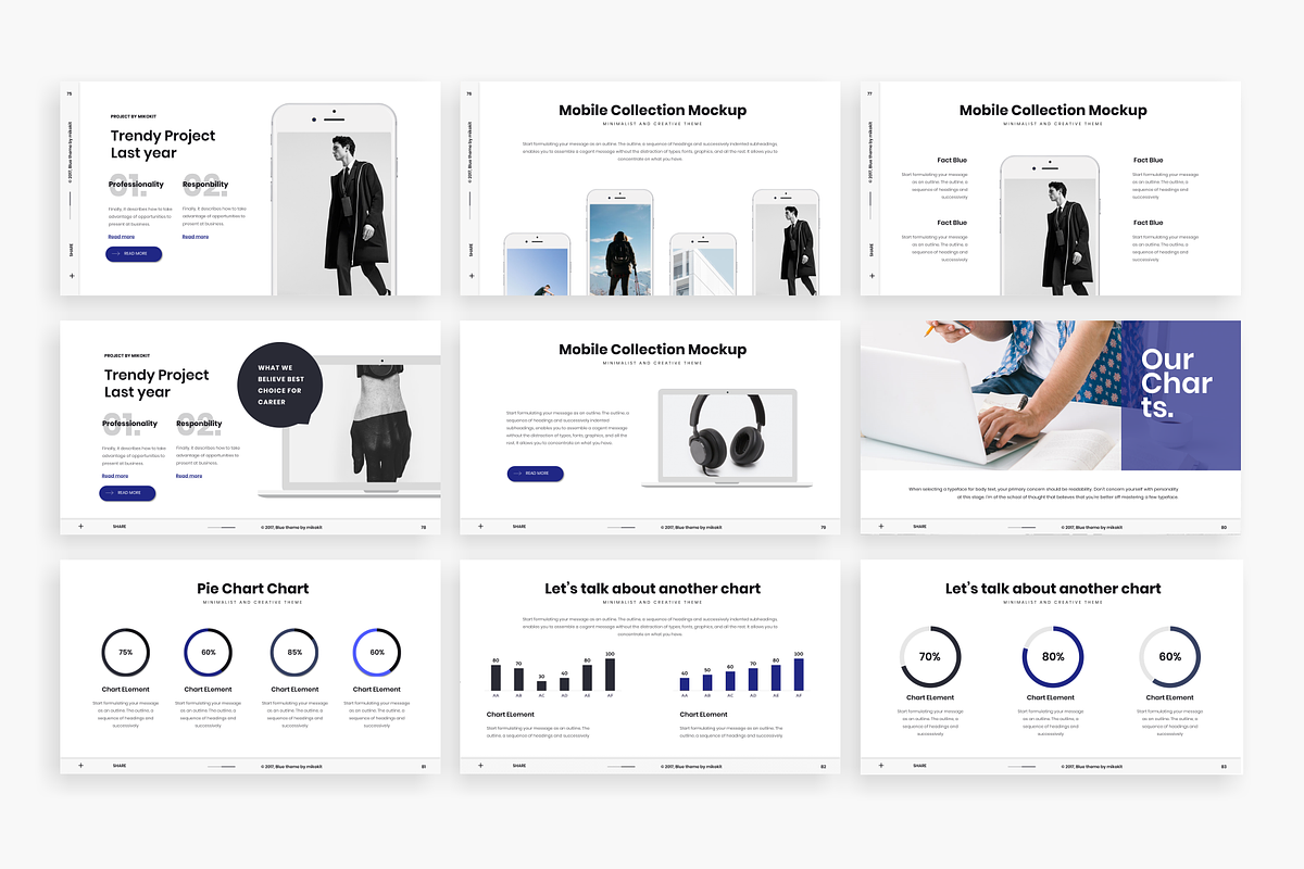 Blue - Powerpoint Template, a Presentation Template by Mikokit (Photo 10 of 12)