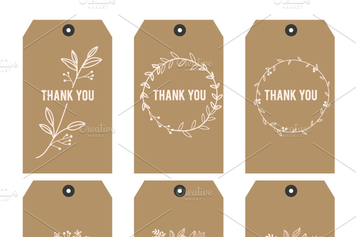 Thank you Printable tags II updateV2, a Card Template by MooBeer (Photo 1 of 2)