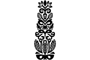 Decorative Flower Panel Vector, an Object Graphic by Designer_Momina