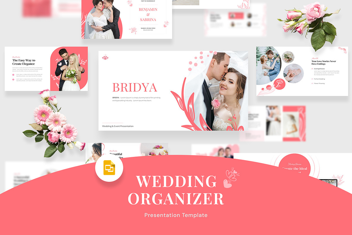 Wedding Organizer Google Slides, a Presentation Template by Premast (Photo 1 of 5)