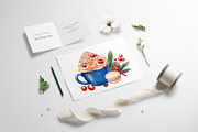 Christmas sweets and hot drinks, a Decorative Illustration by Hanna Hryharenka (Thumbnail 6 of 15)