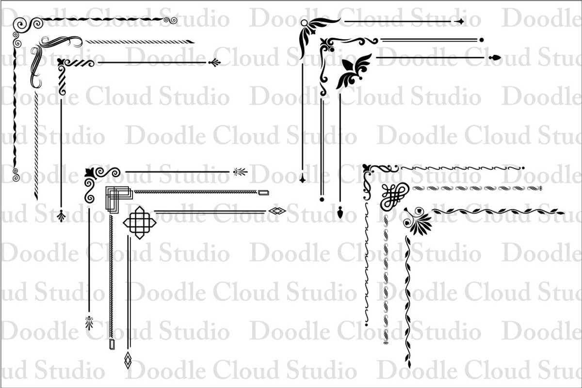 Text Corners SVG, Text Corners PNG., a Decorative Illustration by ...
