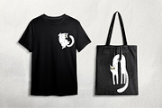 Hand-Drawn Black Cat Illustrations, an Animal Illustration by Garden in frame (Thumbnail 3 of 4)