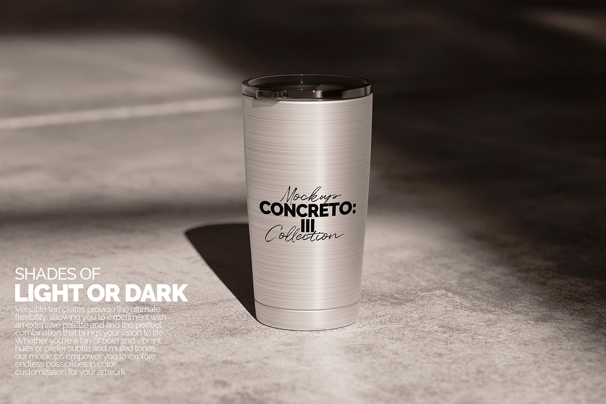 Silver Cone Tumbler Mockup, a Merchandise Mockup by Banana Mockups (Photo 2 of 5)