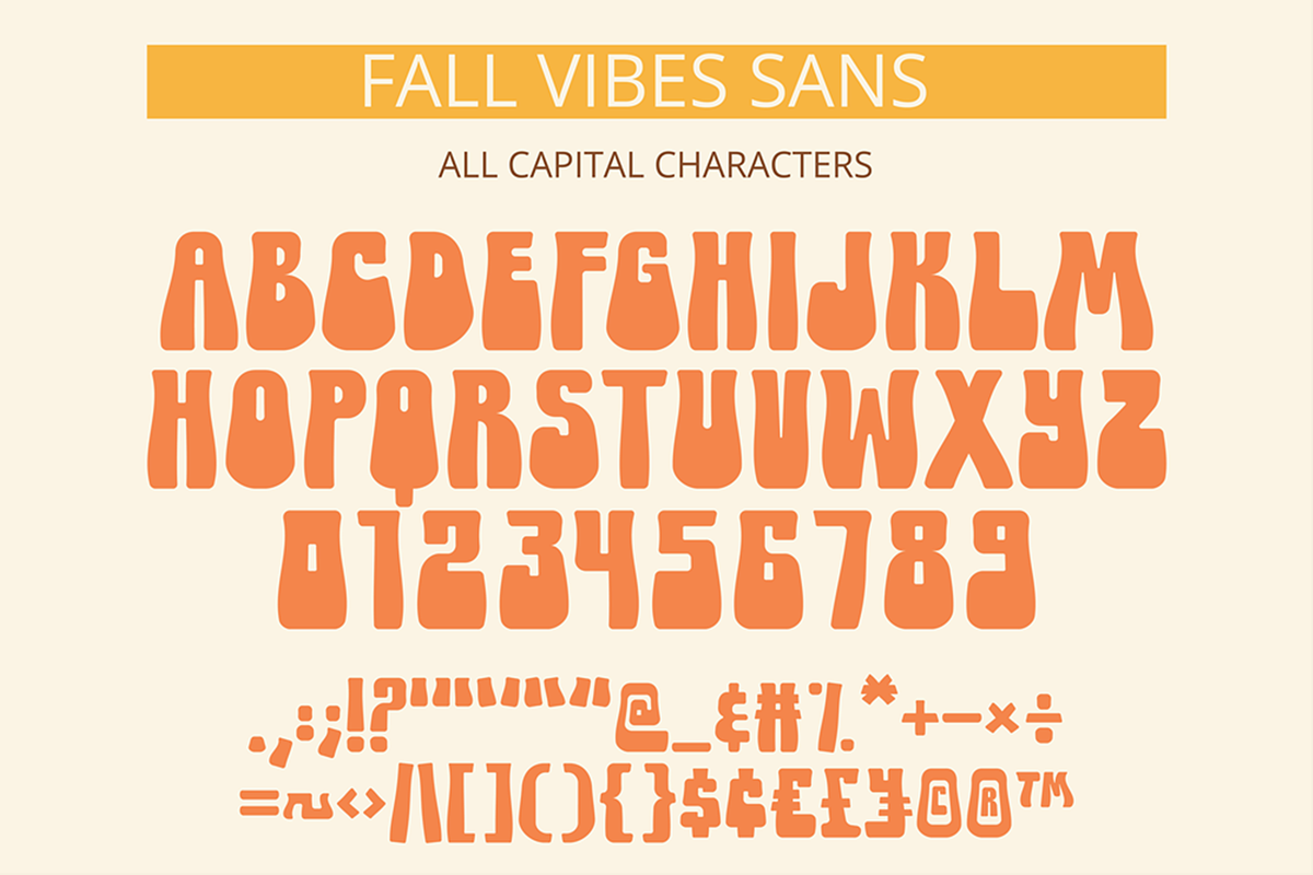 Fall Vibes Groovy - A Retro Font duo, a Handwritten Font by BitongType (Photo 15 of 15)