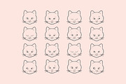 Cute cat icons for Baby gifts, an Animal Illustration by Kurakoza (Thumbnail 4 of 8)