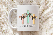 He Is Risen, Easter Crosses with Bow, an Illustration by Libby Wishes (Thumbnail 5 of 6)
