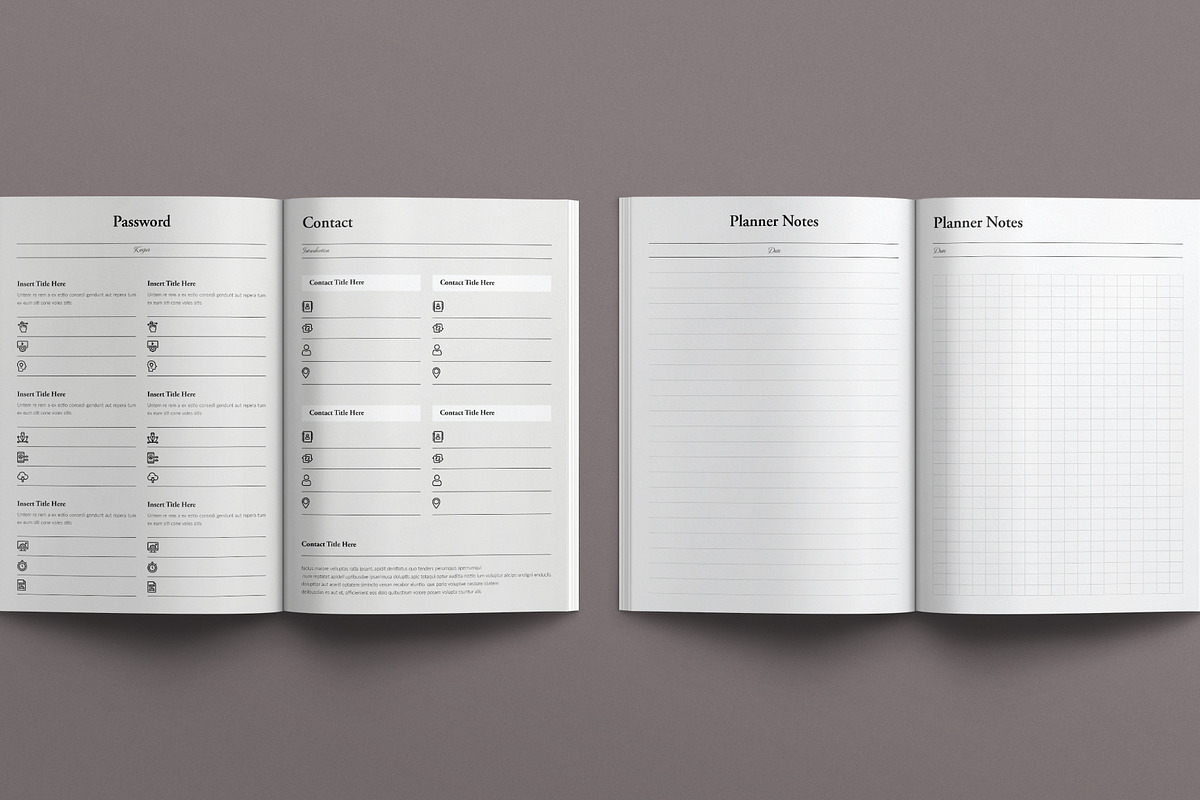Planner Template, a Brochure Template by E-Type (Photo 7 of 8)