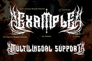 Heavytal - Heavy Metal Font, a Blackletter Font by Letterara (Thumbnail 15 of 15)