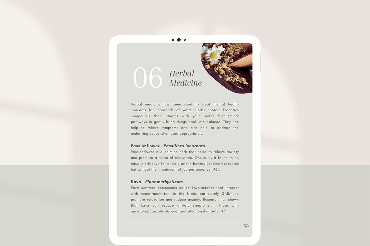 Mental Health Ebook Canva Template, a Presentation Template by Naturopath Hub (Photo 11 of 12)