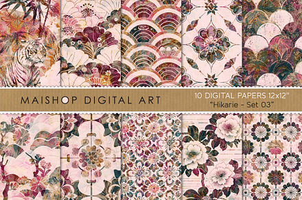 Oriental Seamless Pattern Paper