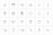 101 Vector Gardening Doodles, a Branding & Logo Template by pawellpi (Thumbnail 21 of 22)
