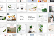 Light Instagram Bundle, a Social Media Template by Swiss_cube (Thumbnail 1 of 8)