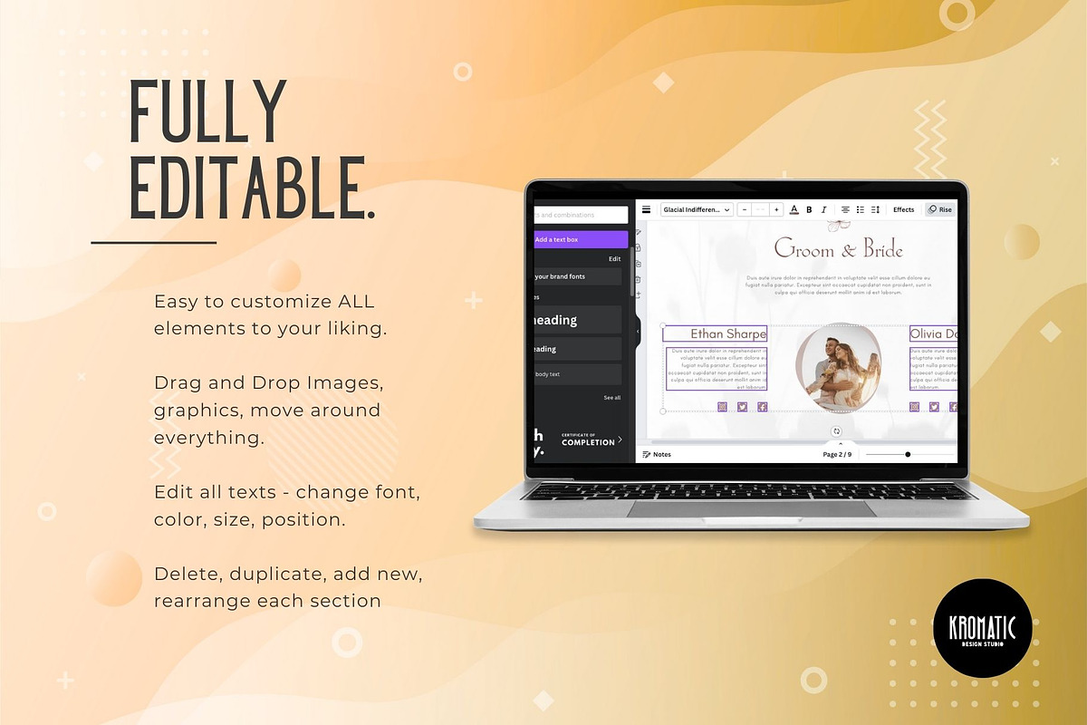 Wedding Invitation Website Template, a Landing Page Template by Kromatic Design Studio (Photo 6 of 8)
