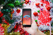 Christmas & New Year Mock-Up, an iPhone Mockup by EmilGuseinov (Thumbnail 14 of 23)