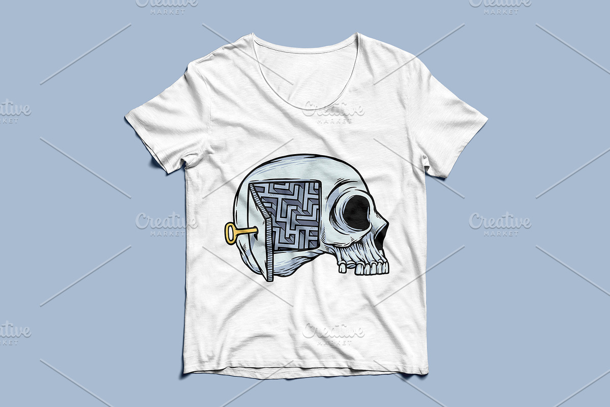 puzzle in the skull, an Illustration by gunaonedesign (Photo 3 of 4)