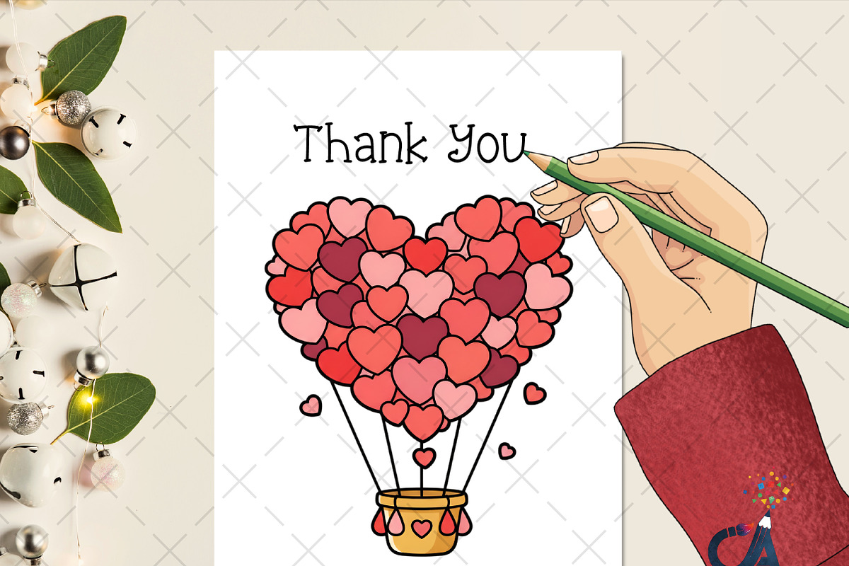 Valentine's Day Heart Balloons Png, an Illustration by Creative Art (Photo 2 of 6)