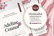 Floral Wedding Canva Template Set, an Invitation Template by TemplateCastleStore (Thumbnail 2 of 9)
