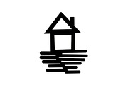50 Flooded Home Silhouette Bundle, an Illustration by Designs_River (Thumbnail 11 of 51)