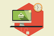 Flat Hexagonal Workspaces, an Illustration by meanicons (Thumbnail 2 of 4)