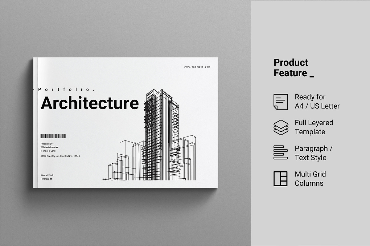 Architecture Portfolio Template, a Brochure Template by Work-Envance (Photo 2 of 10)