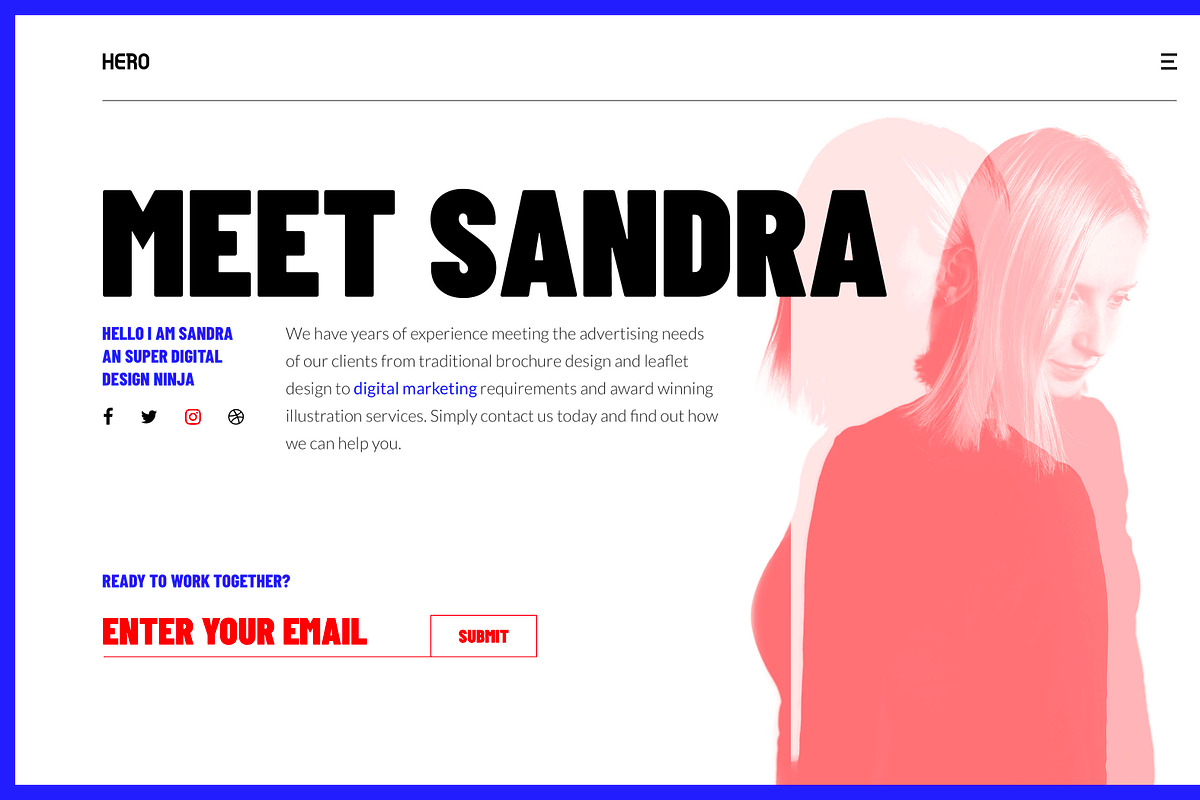 Creative Personal header banner, an UI Kit Template by SPACECAKE (Photo 2 of 2)