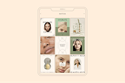 Matcha Skincare Instagram Template, a Social Media Template by Luna Studio (Thumbnail 3 of 9)