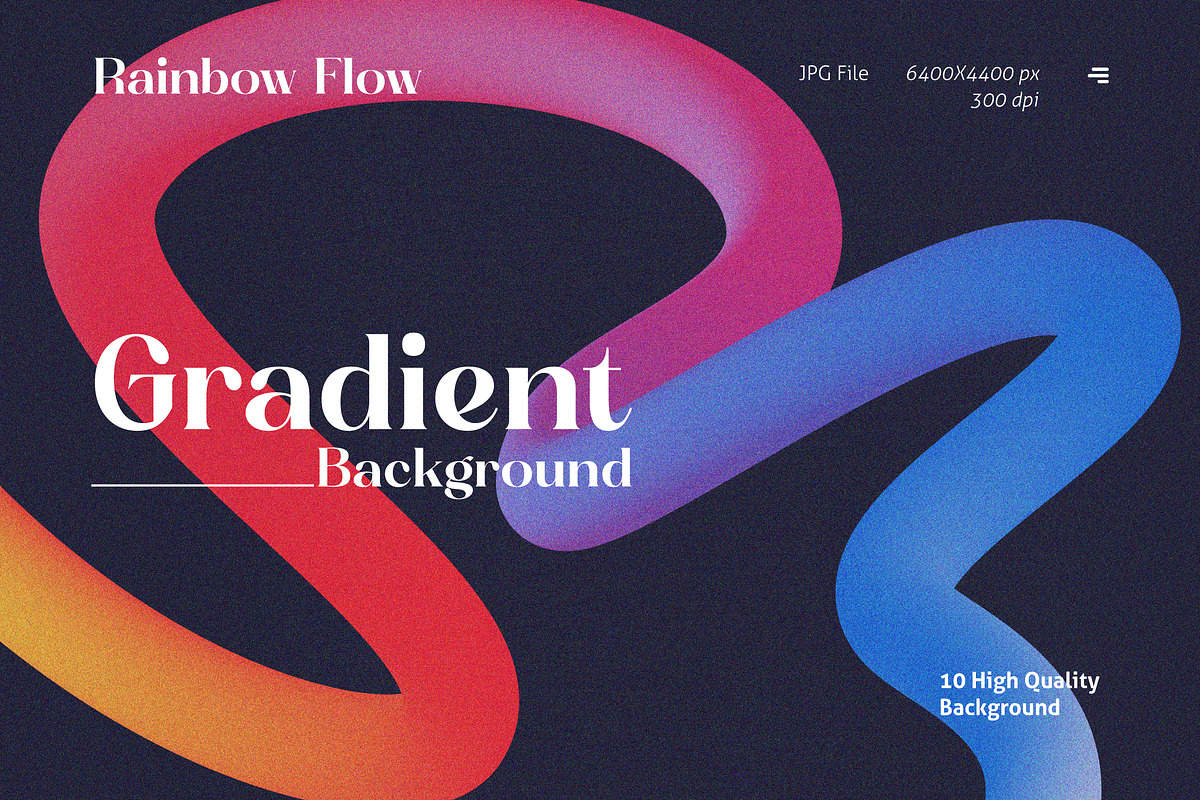 Rainbow Flow Gradient Background, a Background Graphic by MSG Studio (Photo 1 of 11)