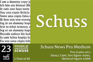 SchussNewsProMedium No.23 (1 Font)