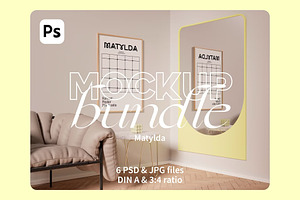 Wall Art Mockup Bundle 21 In 1