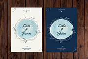 8 watercolor save the date templates, a Decorative Illustration by My watercolor shop (Thumbnail 5 of 5)
